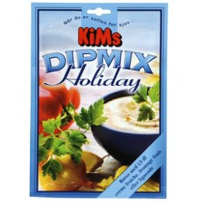 Holiday-Dilmix kn blandes med sojayoghurt.